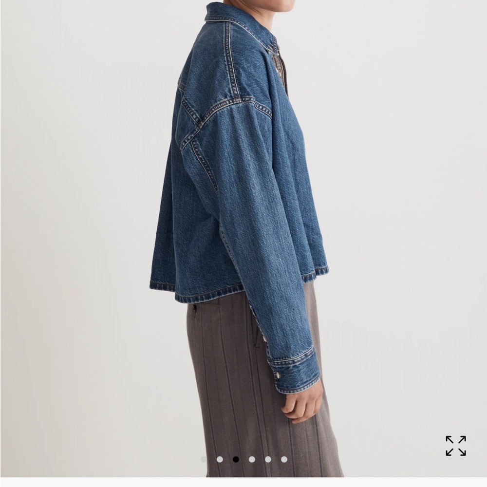 Madewell Blue Denim Button-Down Shirt - Picture 2 of 7